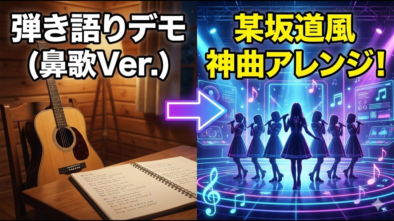 Sunoで作曲革命。弾き語り＋ラララで指示する「ディレクター流」アイドルソング制作の全貌