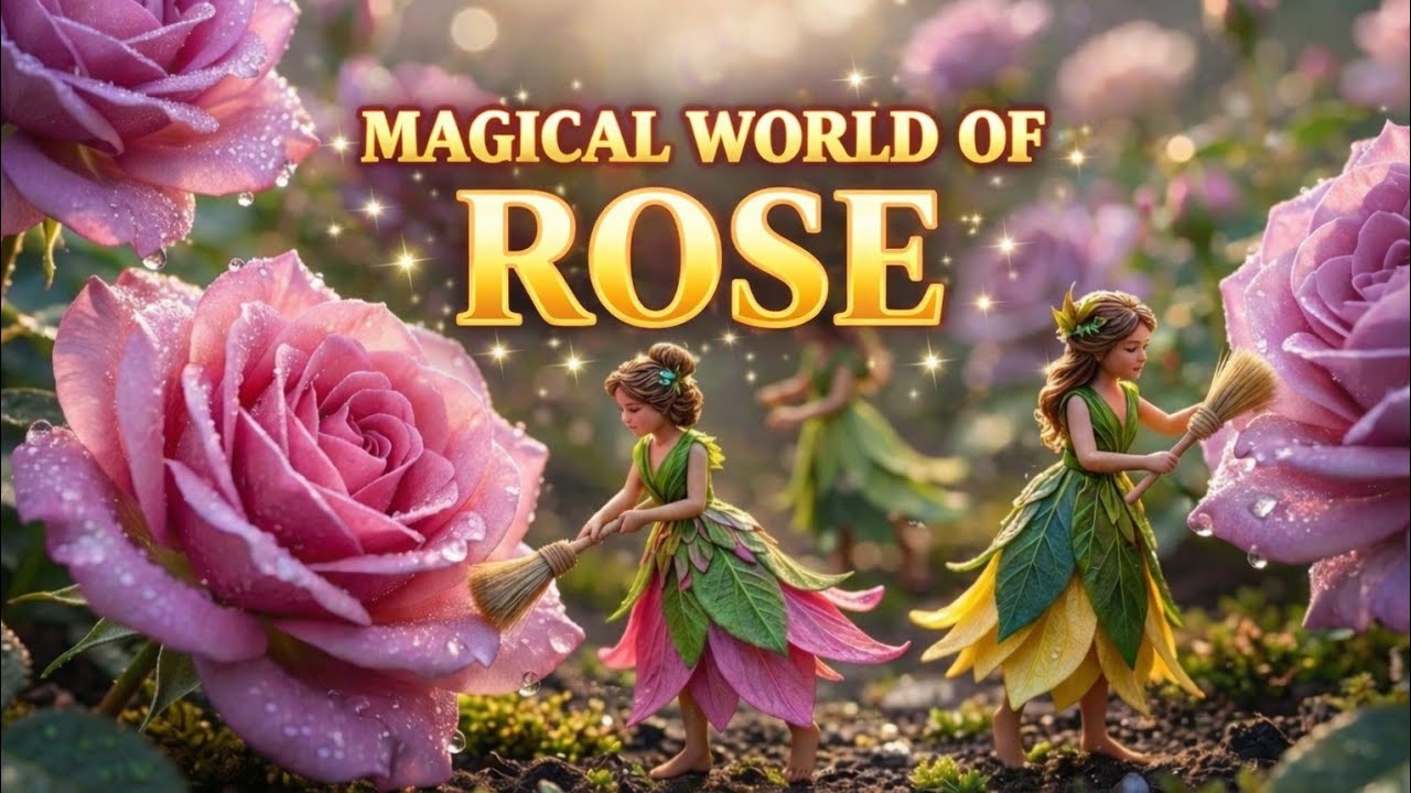 Tiny Fairies Cleaning Roses 🌹 | Magical Miniature Worlds