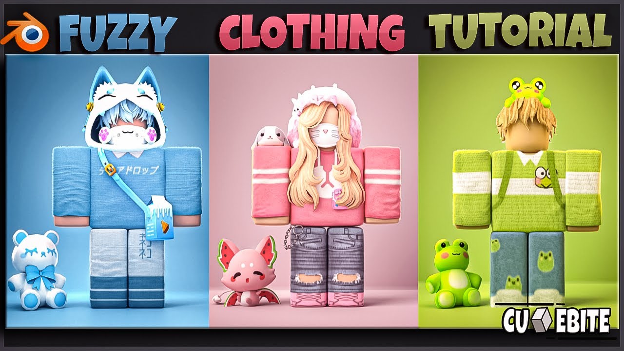 Create a Roblox Fuzzy 3D Clothing in Blender 3.0 | Roblox GFX | Tutorial