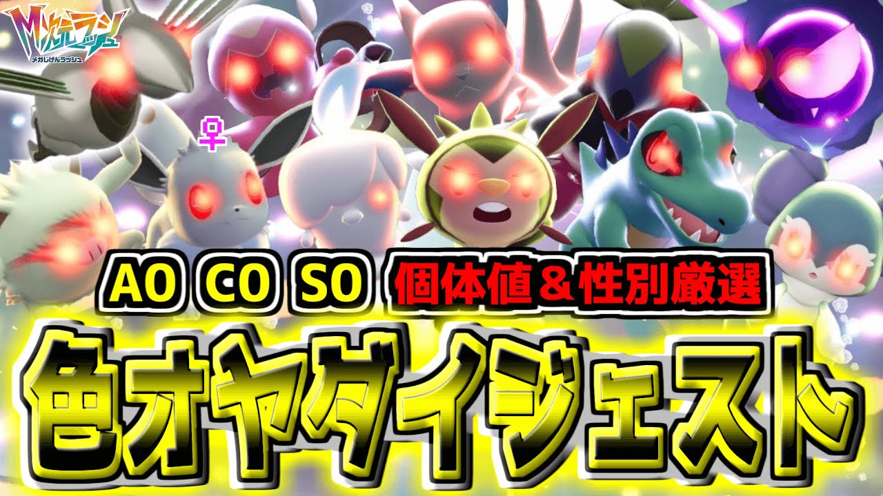 色オヤブンの個体値&性別厳選ダイジェストォォォ3！！！運命の性格な〜んだ！！【Pokémon LEGENDS Z-A】