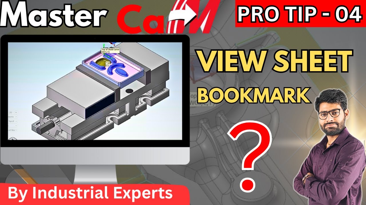 View Sheet aur Bookmark kaise banaye : Mastercam ProTips | Mastercam Tricks in हिंदी