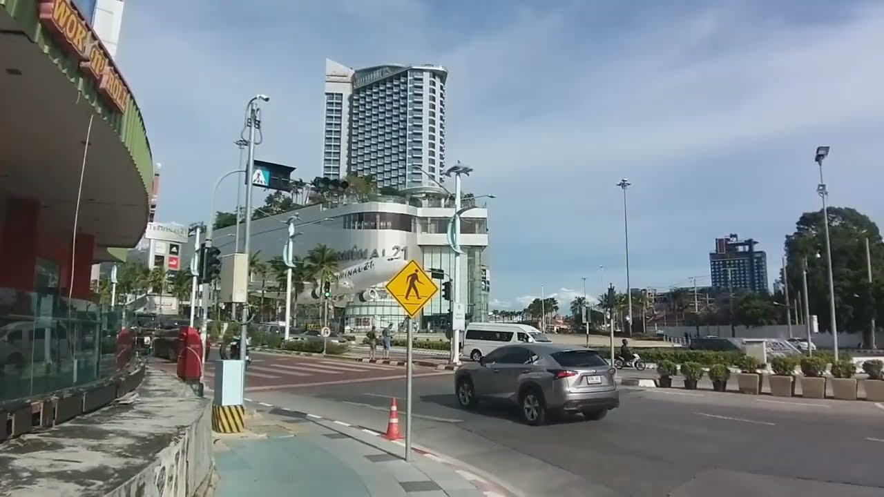 Pattaya, Naklua road walking tour/street view/Thailand.June 2022/ Song 