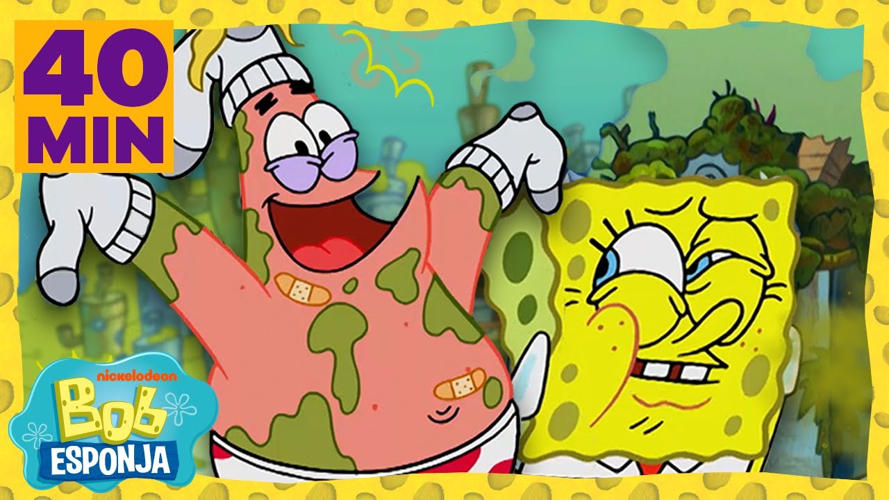 Bob Esponja Mergulha na Lixeira! 🗑 | Momentos 
