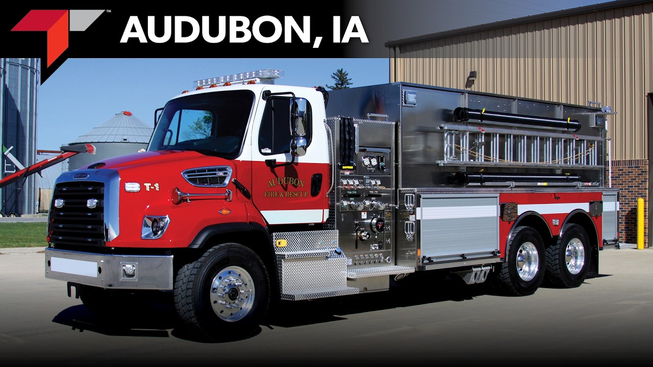 Audubon Fire & Rescue Toyne Pumper Tanker/Tender Delivery Video