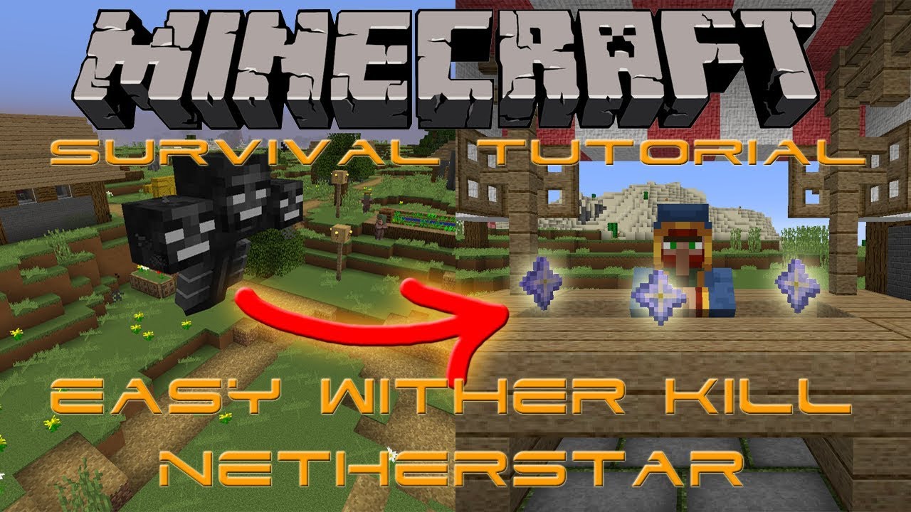 Minecraft Survival Tutorial - 🔥 Easy Wither Kill / Netherstar / Netherstern bekommen🔥 1.17