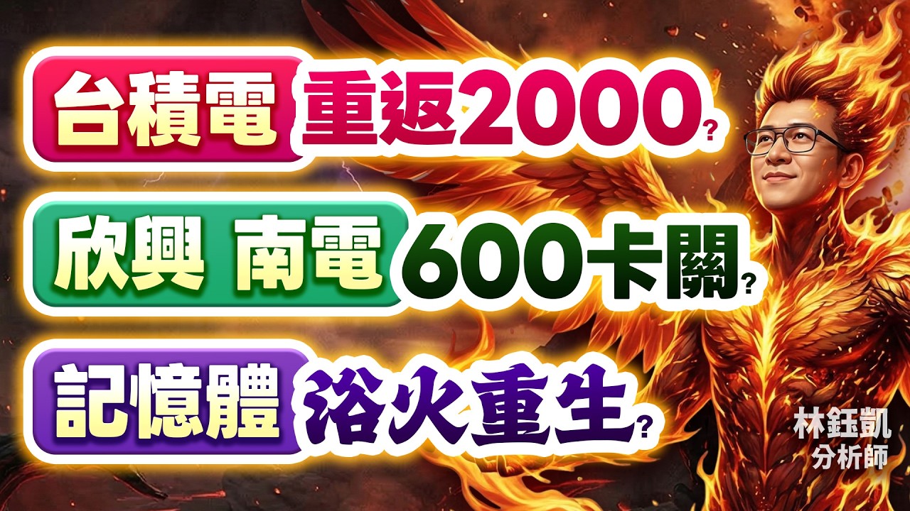 【台積電 重返2000？ 欣興 南電 600卡關？ 記憶體 浴火重生？】股林高手 林鈺凱分析師 2026.03.17