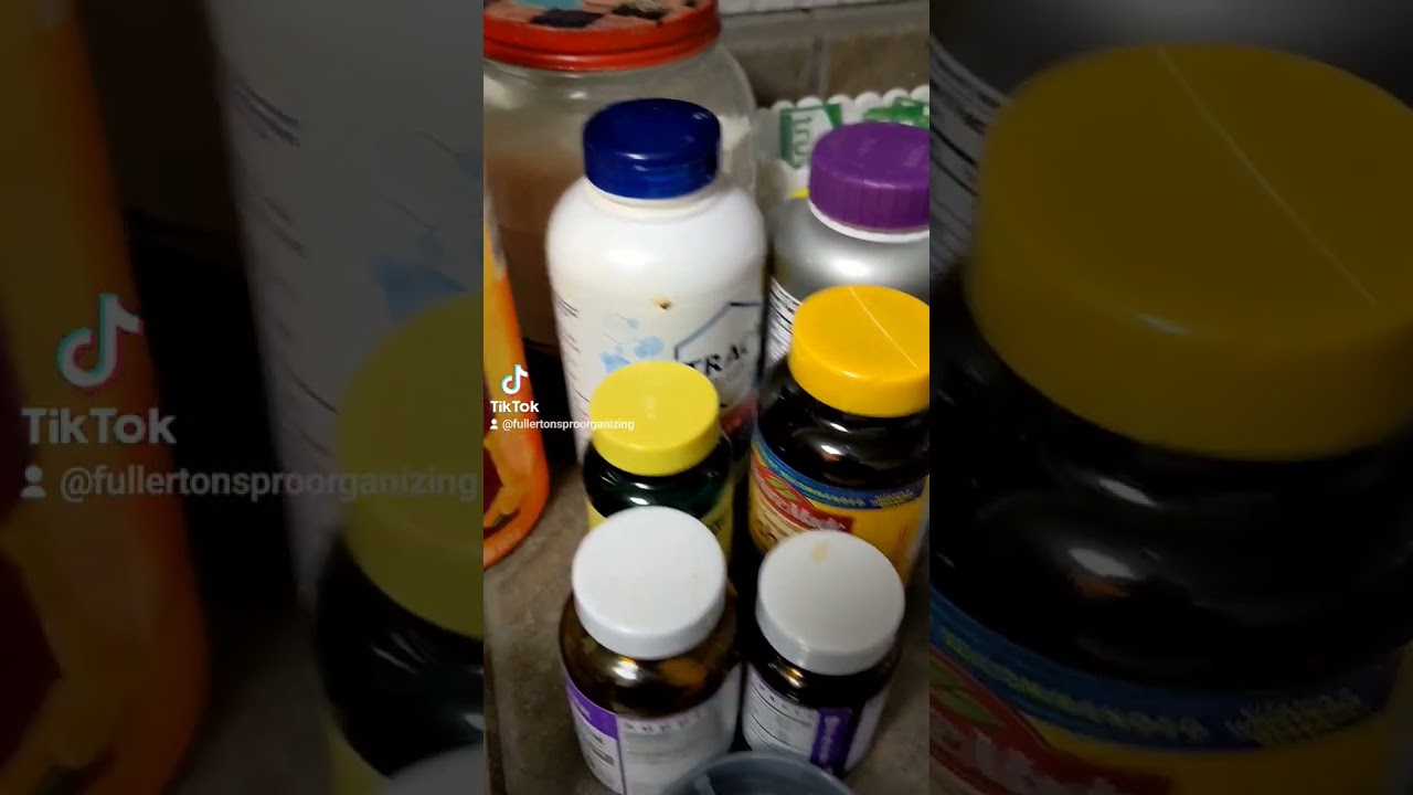 Are your meds or vitamins scattered all over the countertop! vitamin and medicine organization.