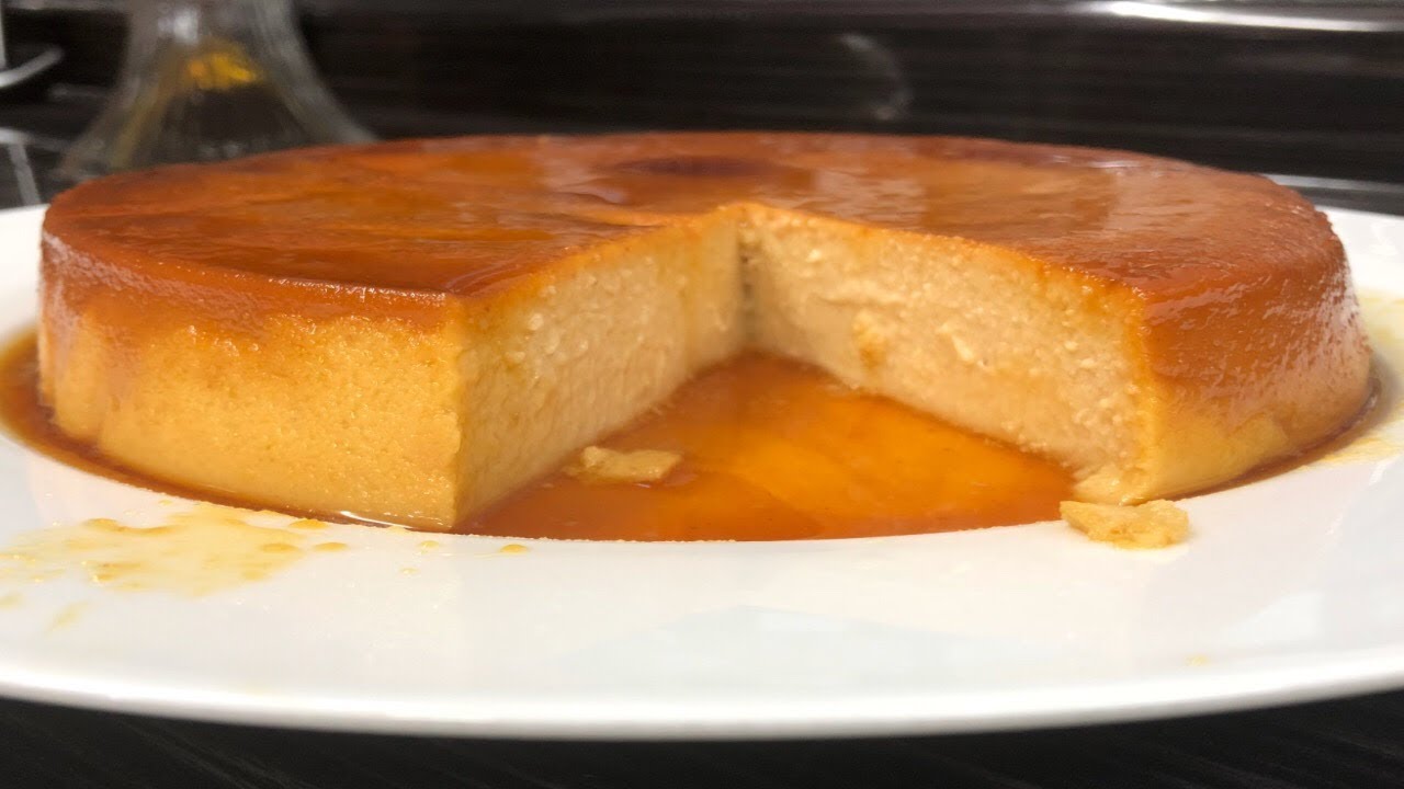 Flan de Mazapan sin Horno