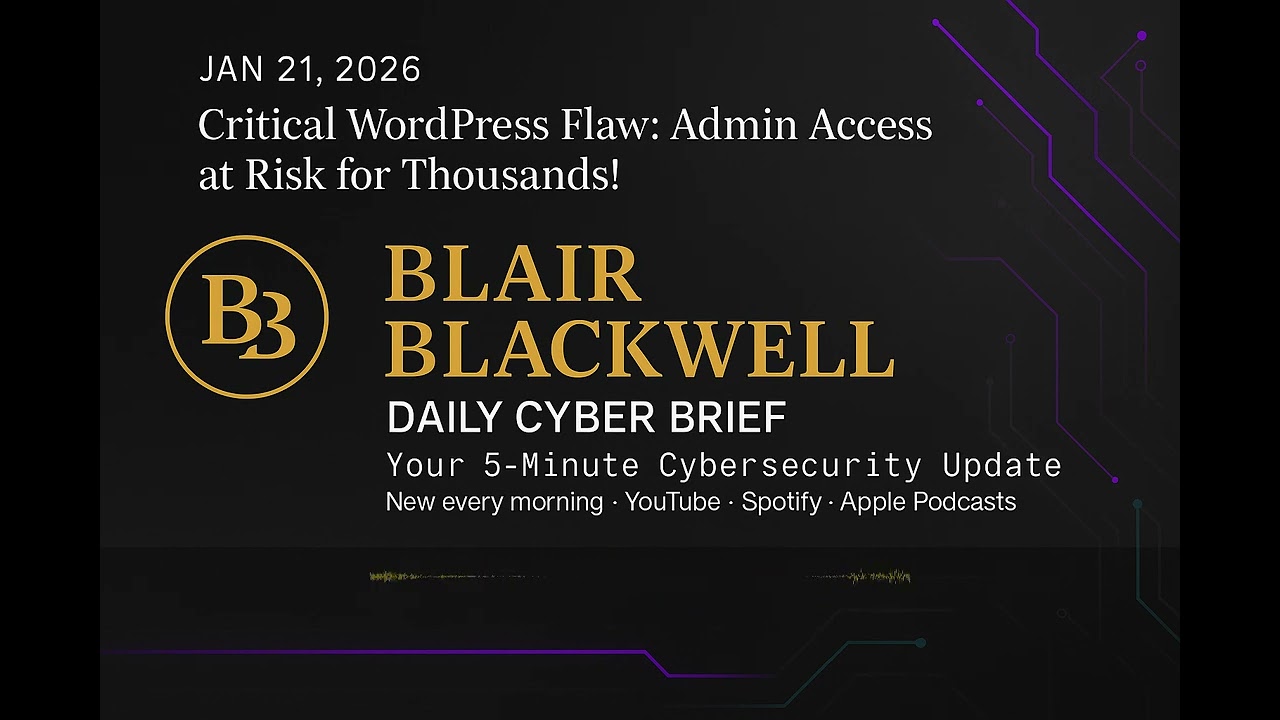 Critical WordPress Flaw: Admin Access at Risk for Thousands!