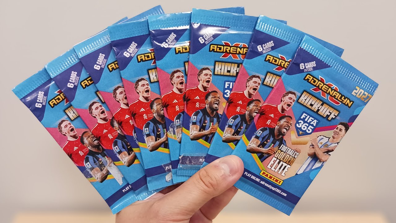Opening 8 New Adrenalyn XL FIFA 365 &ndash; 2027 Kick-Off Trading Card Packs ( 6 Card's Per Pack ) 
