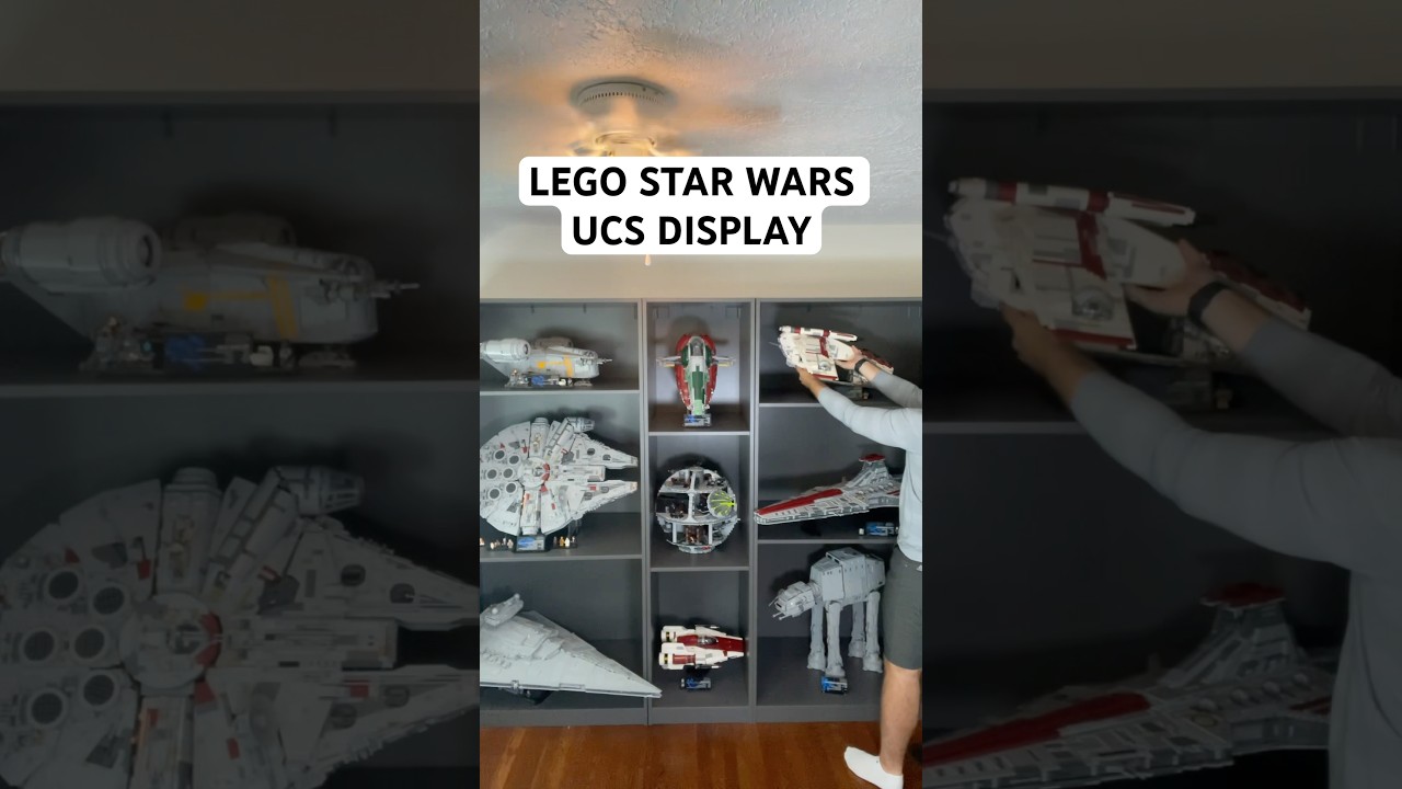 My Lego Star Wars UCS Display! Comment your favorite UCS set! #lego #legostarwars #ytshorts