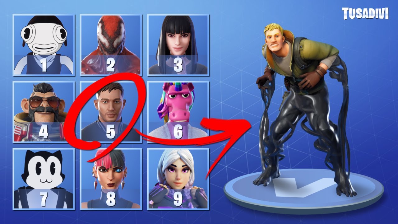 ADIVINA LA SKIN DE FORTNITE VIENDO EL EMOTE #2 - FORTNITE CHALLENGE | tusadivi