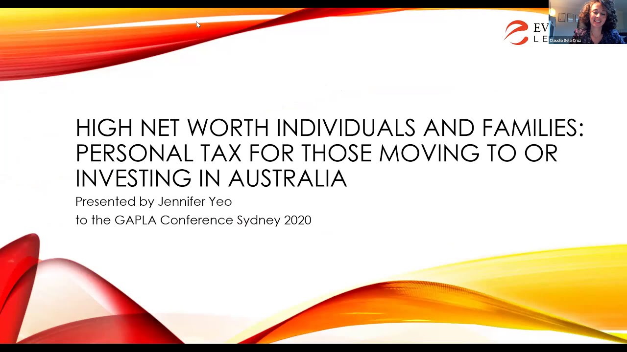 High Net Worth Individuals and Families by Jennifer Yeo (GAPLA Conference October 2020 Pt2)