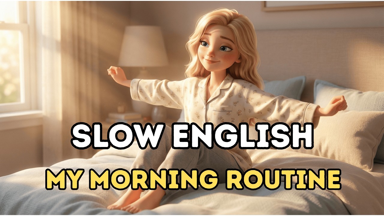 Morning Routine 🎧 Slow & Clear English for Beginner Learners