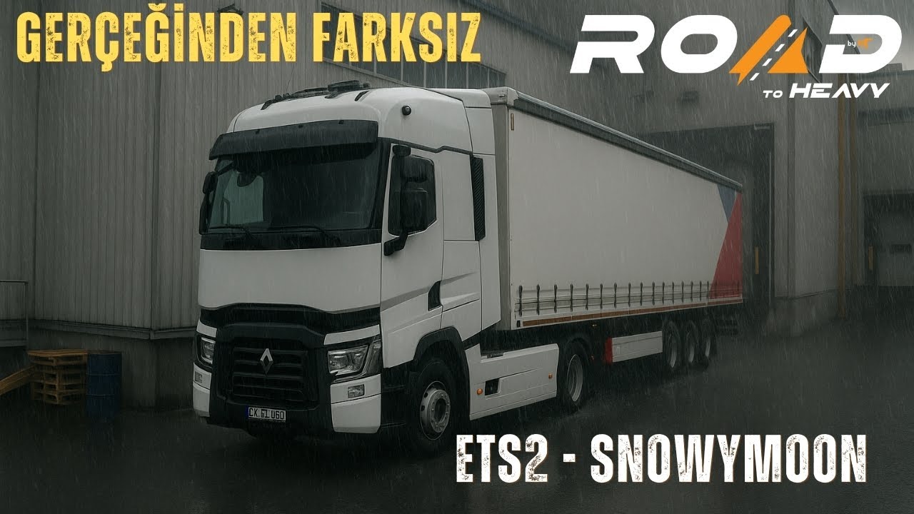 BU KADAR GERÇEKÇİSİ GÖRÜLMEDİ! 😱 Yağmurlu ETS2 Sürüşü | SnowyMoon + Road to Heavy      #ets2