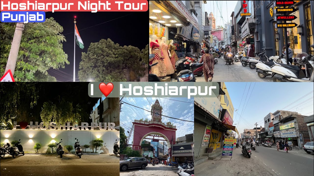Hoshiarpur Night Tour | Clock Tower | Food street | Beautiful City | Foot of Hills | I ❤️ Hoshiarpur