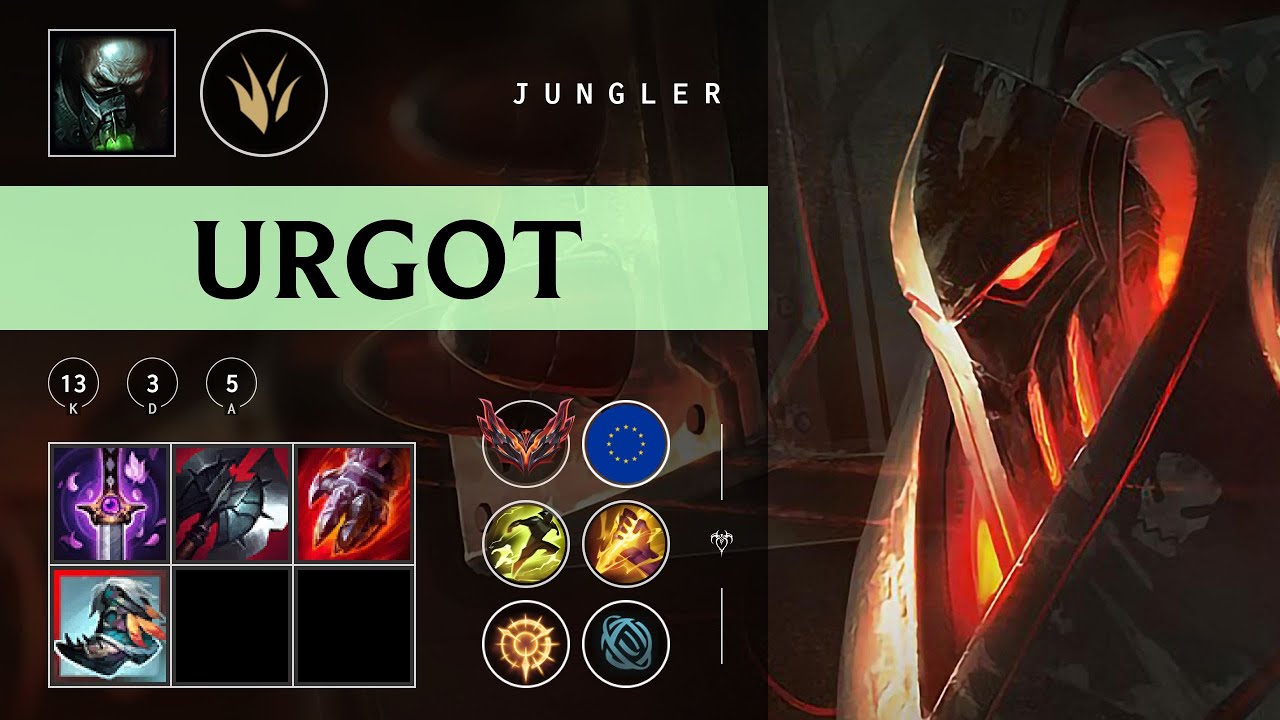 Urgot Jungle vs Nidalee - EUW Grandmaster Patch 25.22