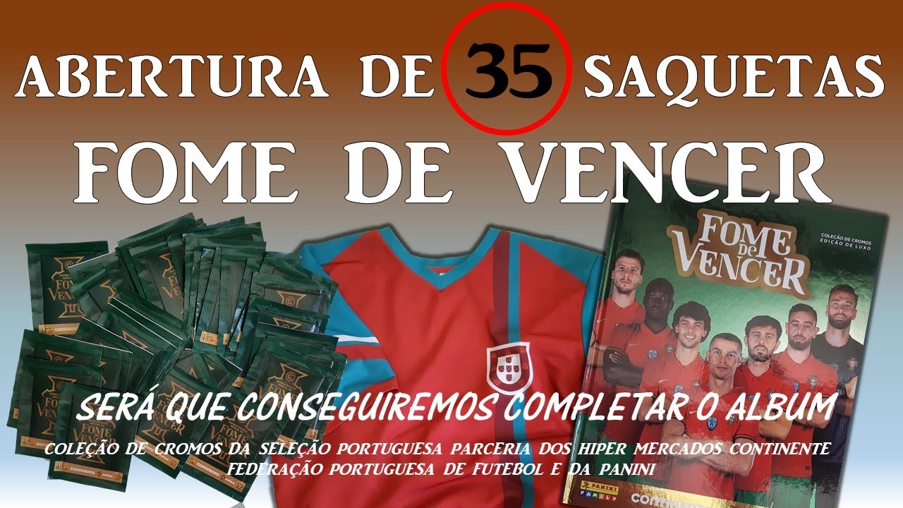 CADERNETA FOME DE VENCER EURO 2021 HIPERMERCADO CONTINENTE /PANINI/ABERTURA DE 35 SAQUETAS DE CROMOS