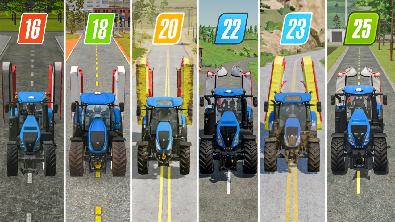 Fs16 против Fs18 против Fs20 против Fs22 против Fs23 против Fs25 | Газонокосилки с New Holland | ...
