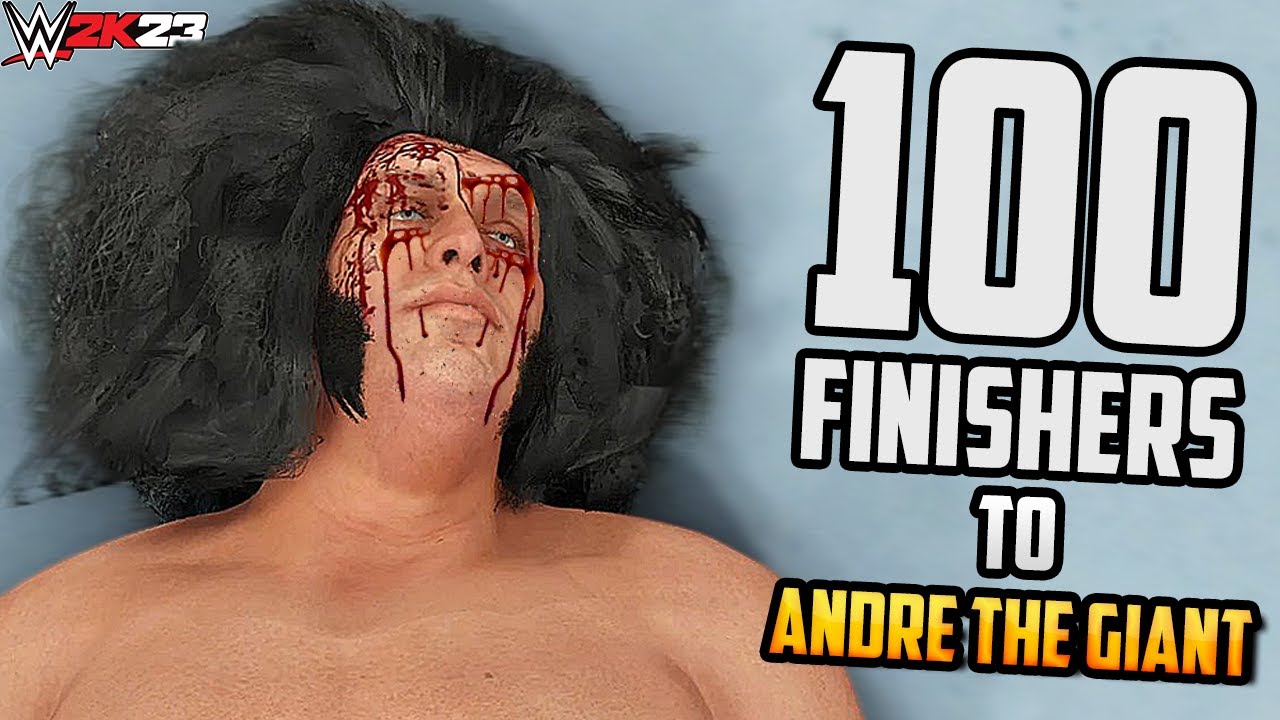 100 Finishers to Andre the Giant in WWE 2K23 !!!!