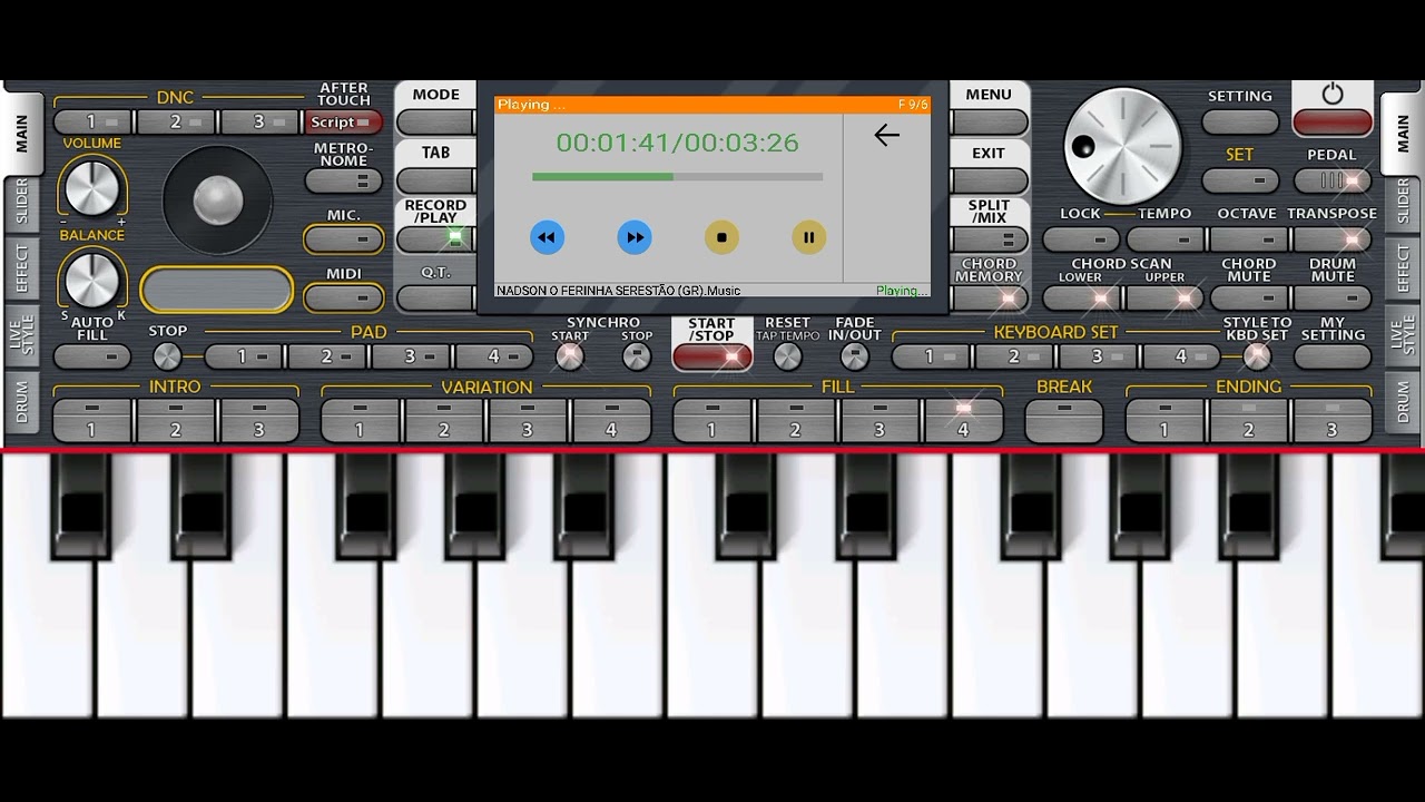 Ritmo de Nadson o ferinha editado por mim, para org 26 
