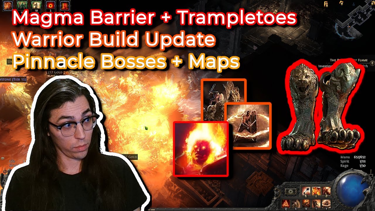 (OLD) The STRONGEST Warrior Build: Magma Barrier + Trampletoes | Path of Exile 2