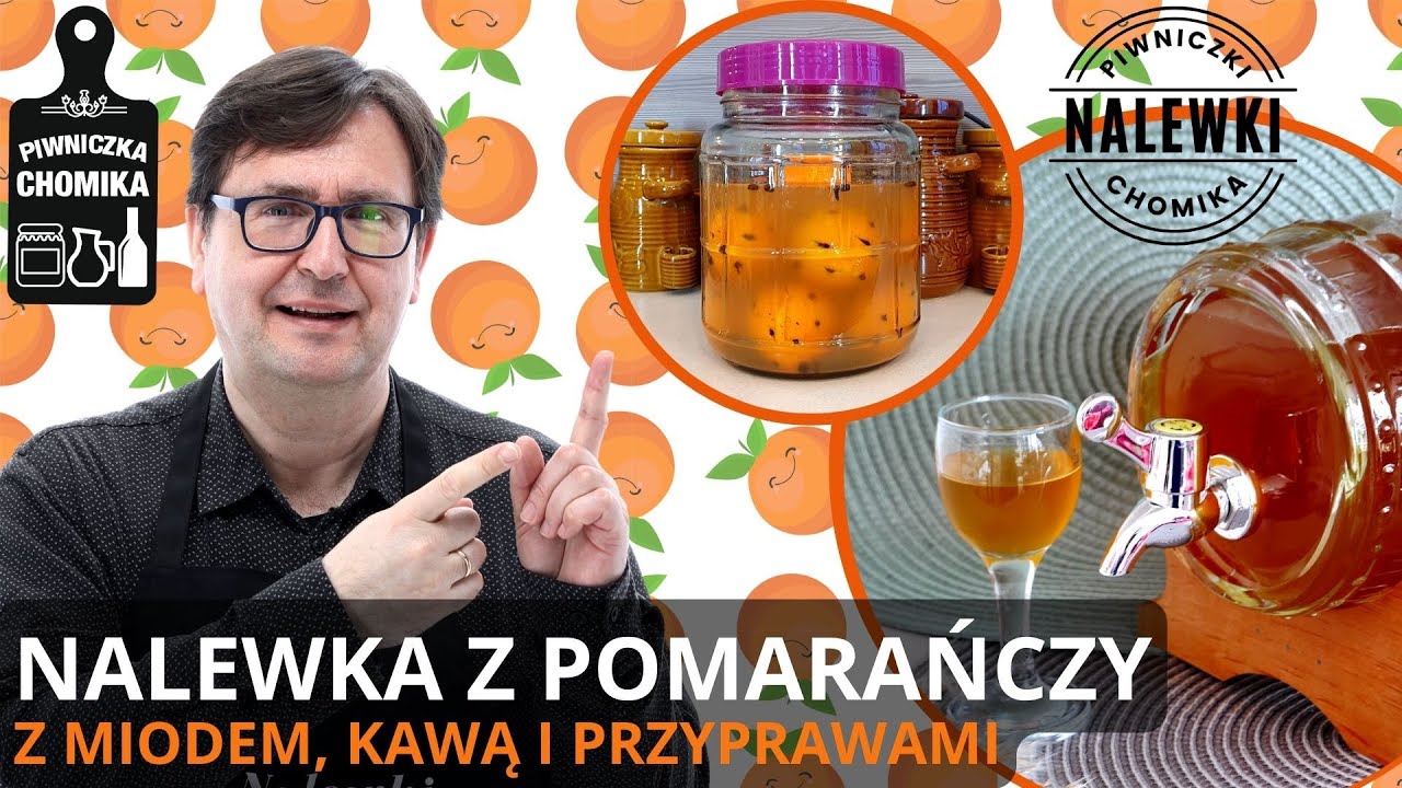 Nalewka z pomarańczy z miodem, kawą i przyprawami. Idealna na Boże Narodzenie, ale smakuje zawsze