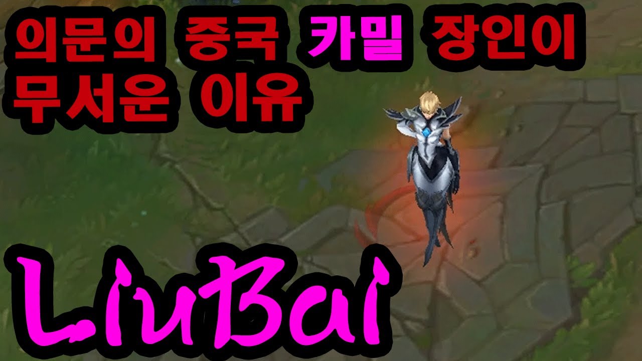 한국섭에 나타난 중카장 'LiuBai'.. 중국 카밀 장인 1위의 기술과 꿀팁을 배워보자