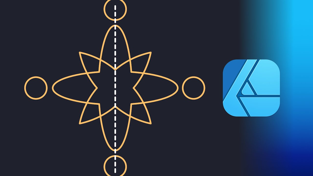 Учебное пособие по инструменту симметрии Affinity Designer