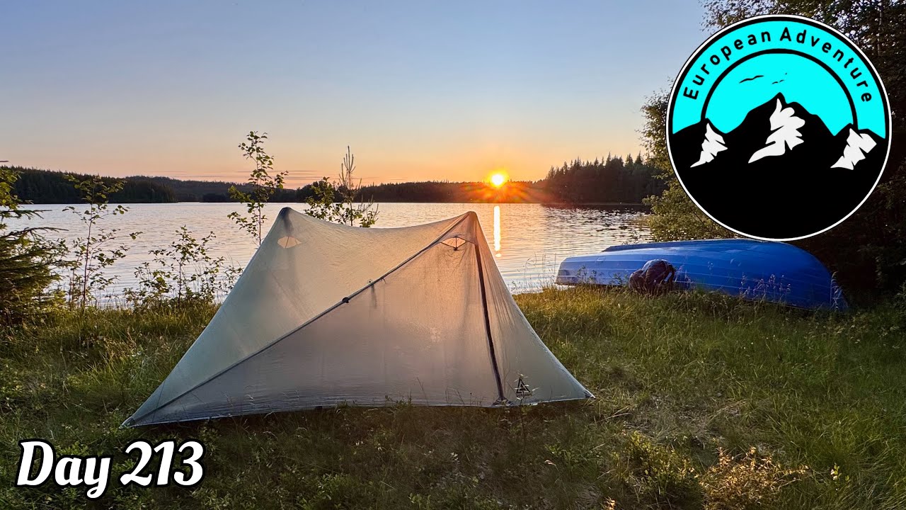 Hiking the entire length of Europe: Awesome day, geographical midpoint of Sweden and best camp spot