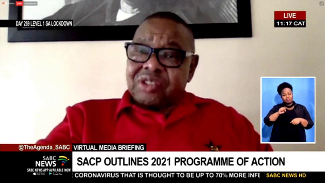 SACP General Secretary Dr Blade Nzimande delivers post-Central Committee meeting report
