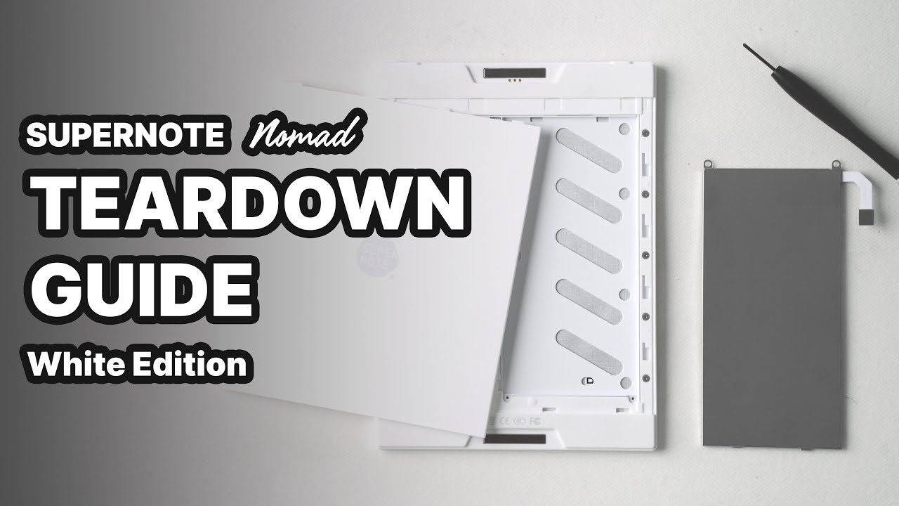 Battery, Motherboard & microSD Card Replacement Guide | Supernote Nomad White Edition