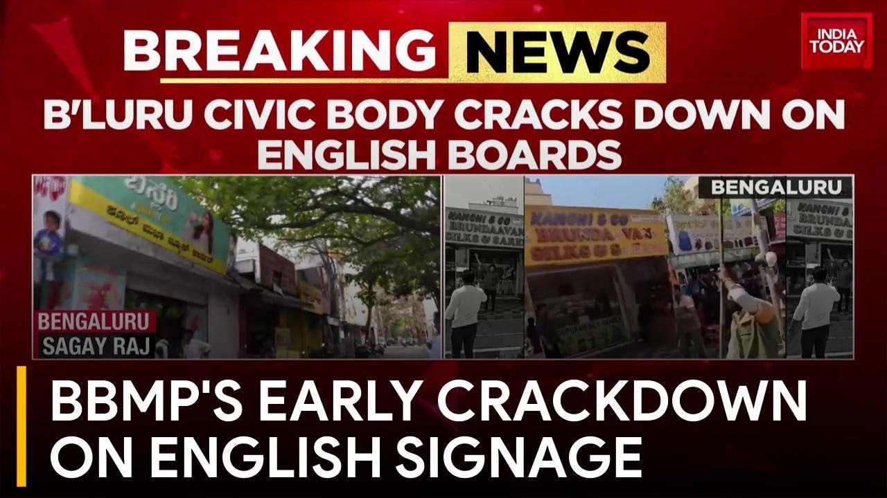 Bengaluru's Language War: BBMP Cracks Down on English Signboards Ahead of Deadline