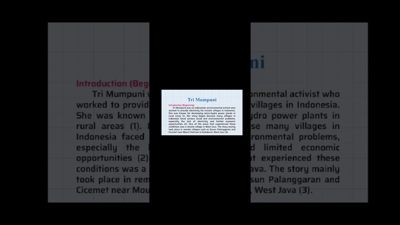 Narrative Essay• Eleventh Grade| Environmental Activist| Part 1