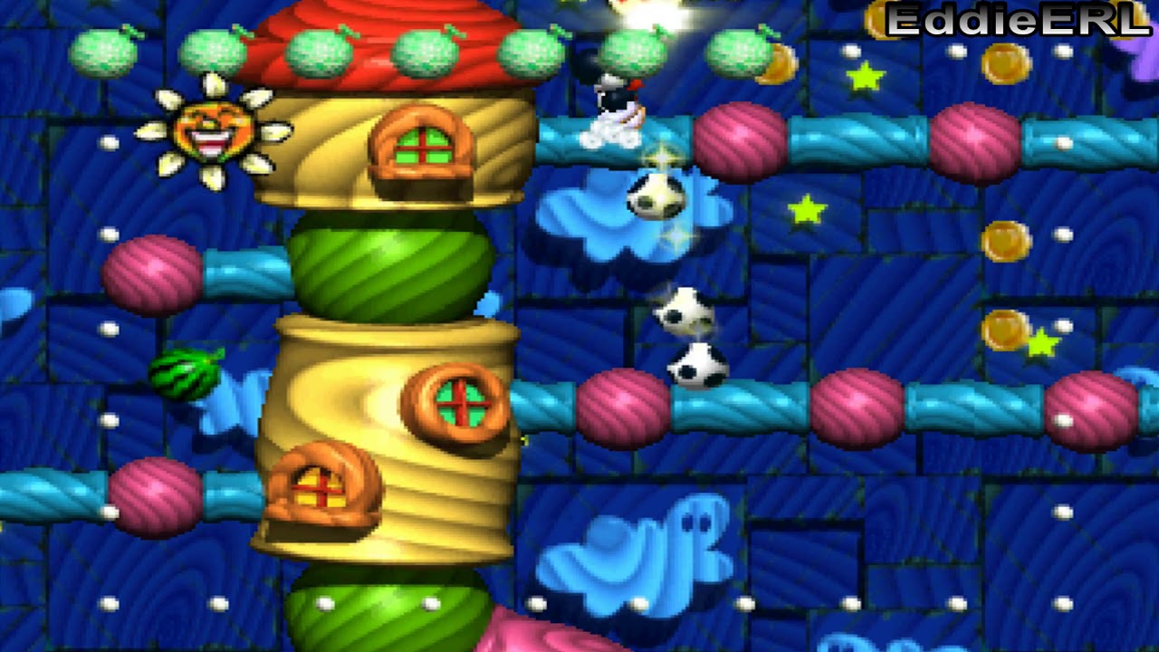 TAP (N64) Yoshi's Story - Story Mode (All Melons & No Damage & Three Big Hearts) Level 2