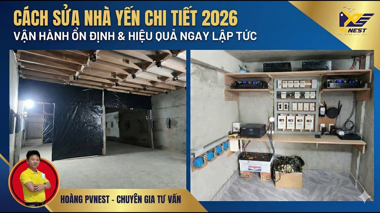 Cách Sửa 1 Nhà Yến Thất Bại Chi Tiết 2026 (Video Mở Máy)  - Nhà Yến PvNEST