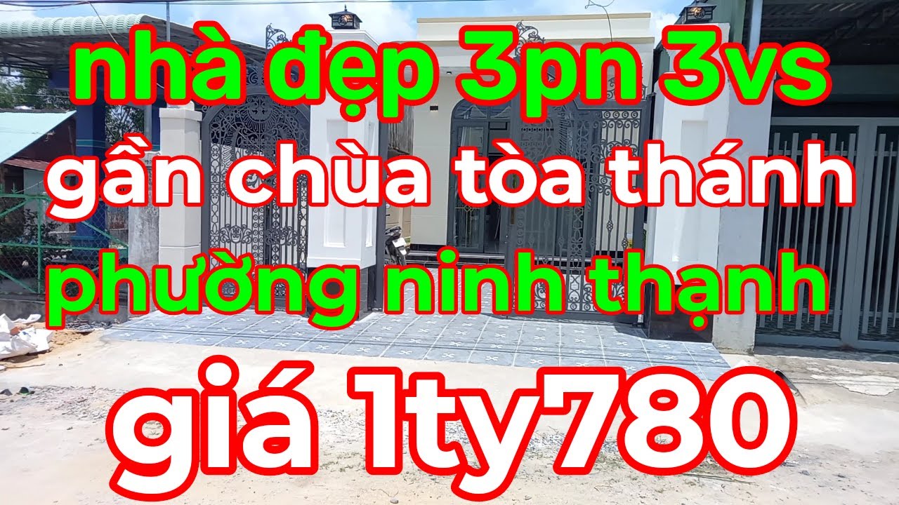 (Đã bán cảm ơn)👉Nhà đất 3 p ngủ 3 nhà vệ sinh gần chùatòathánh phường ninh thạnh 1ty780