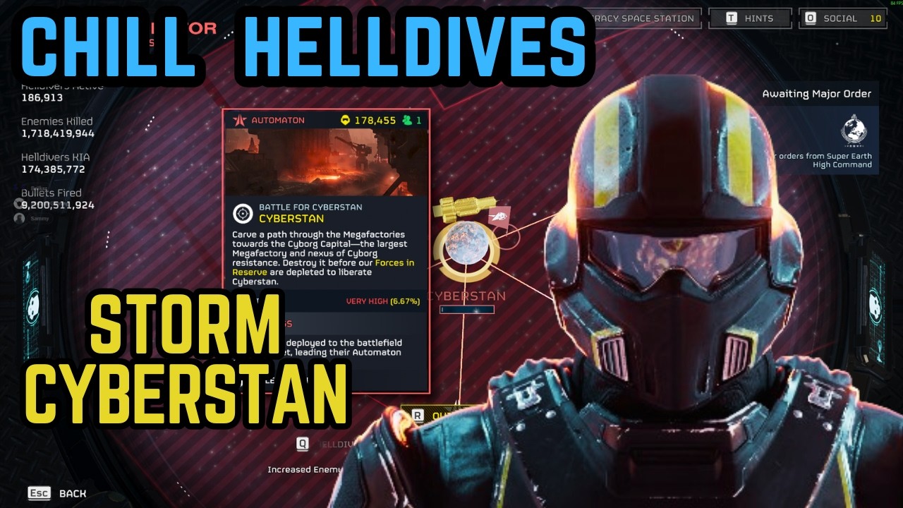 CHILL HELLDIVES | STORM CYBERSTAN FINAL PUSH | HELLDIVERS 2 #helldivers2gameplay #helldivers2