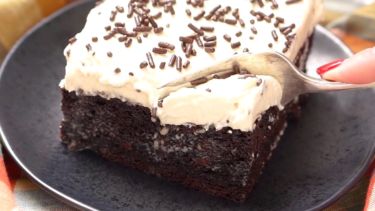 Kahlua Chocolate Poke Cake