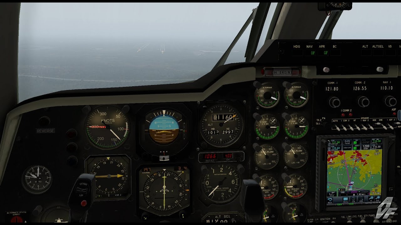 X Plane 11.20vr3 Mitsubishi MU-2 with GTN750