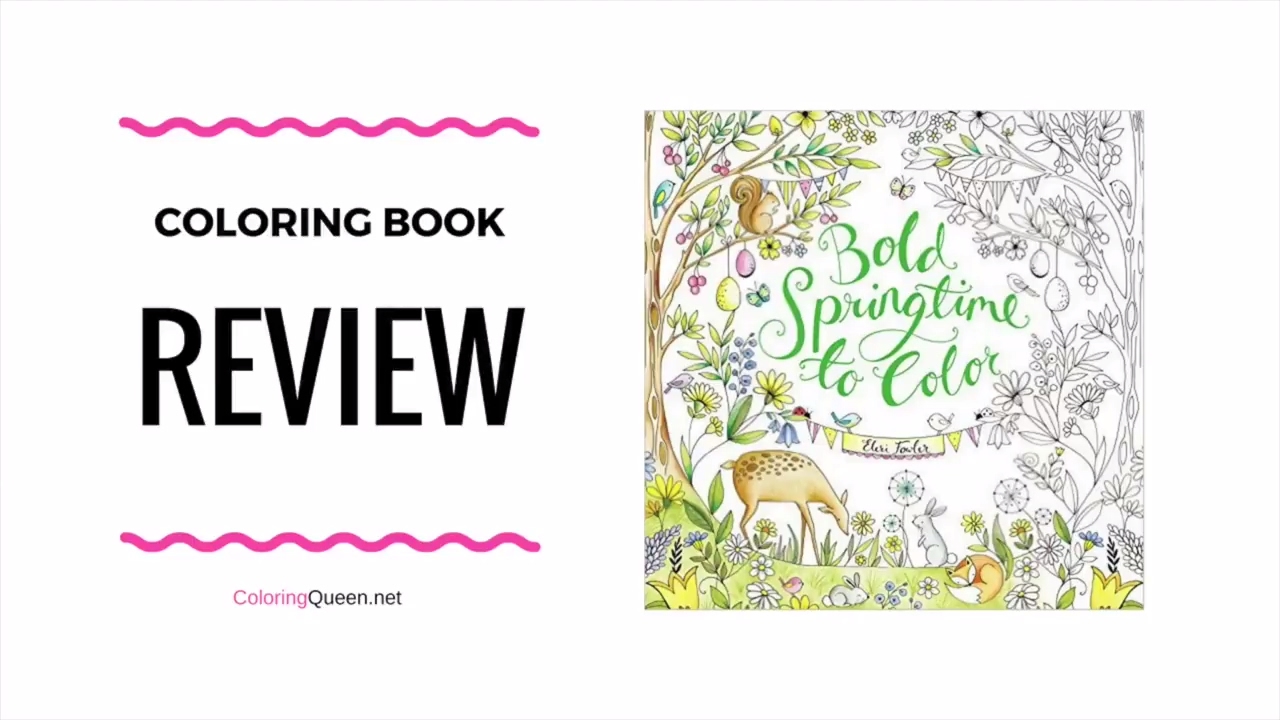 Bold Springtime to Color Coloring Book Review - Eleri Fowler