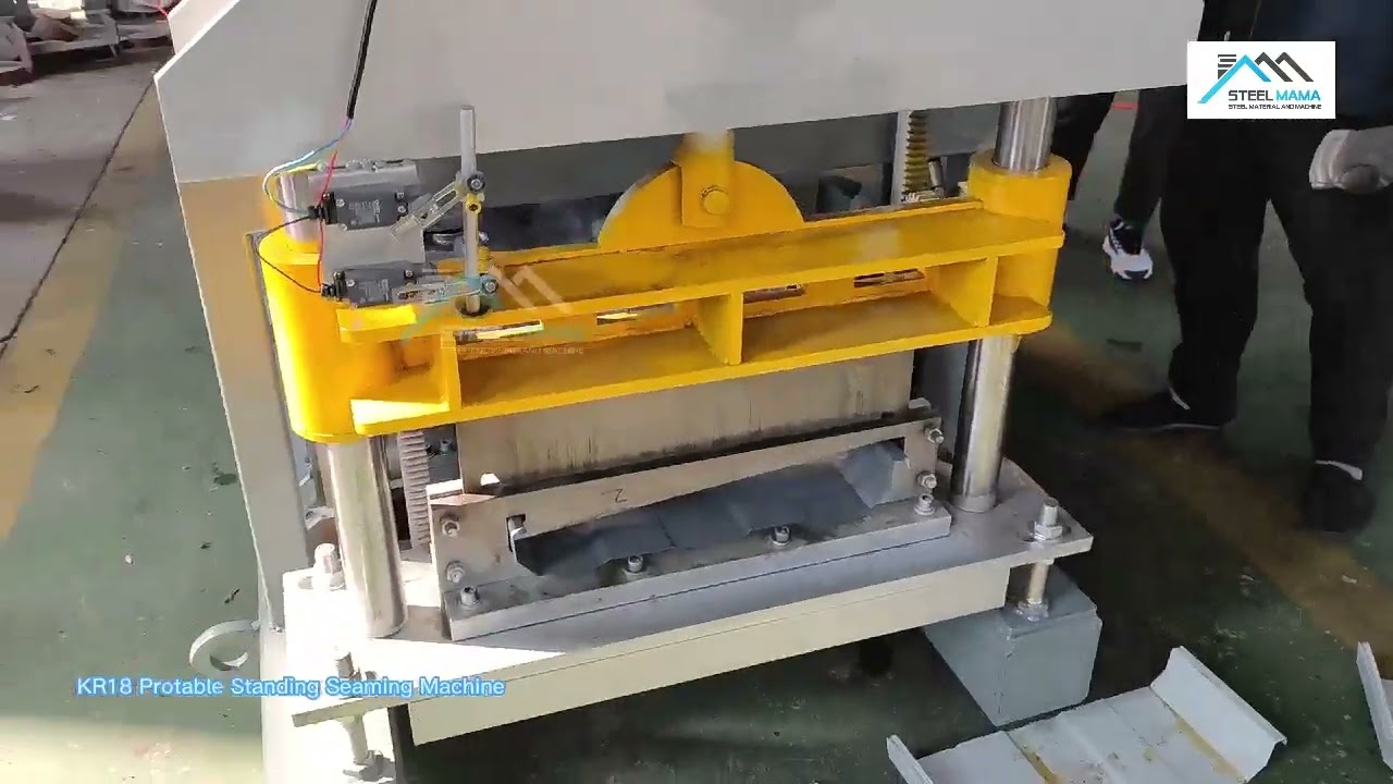 /Portable Kr18 Standing Seam Roof Sheet Roll Forming Machine