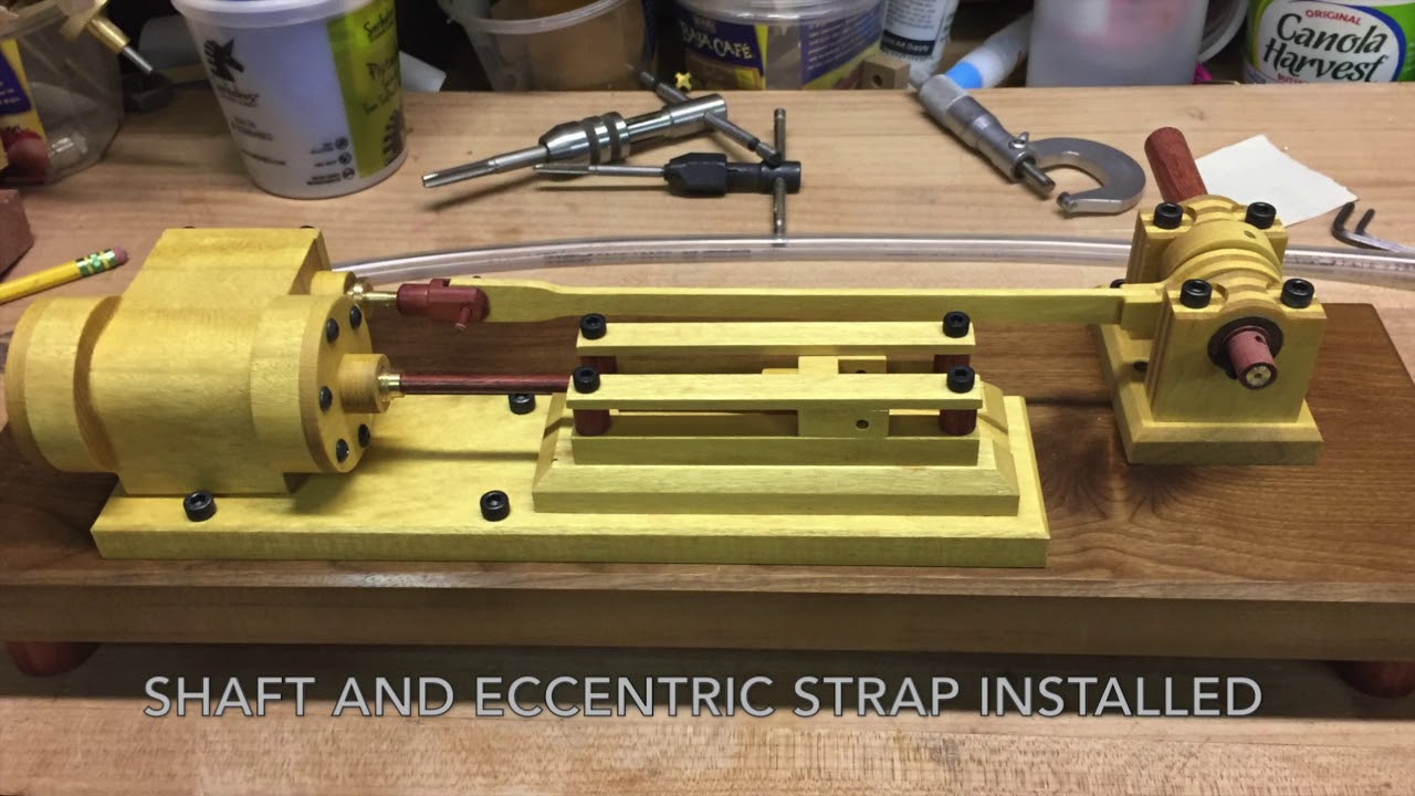 Wooden Steam Engine Model
