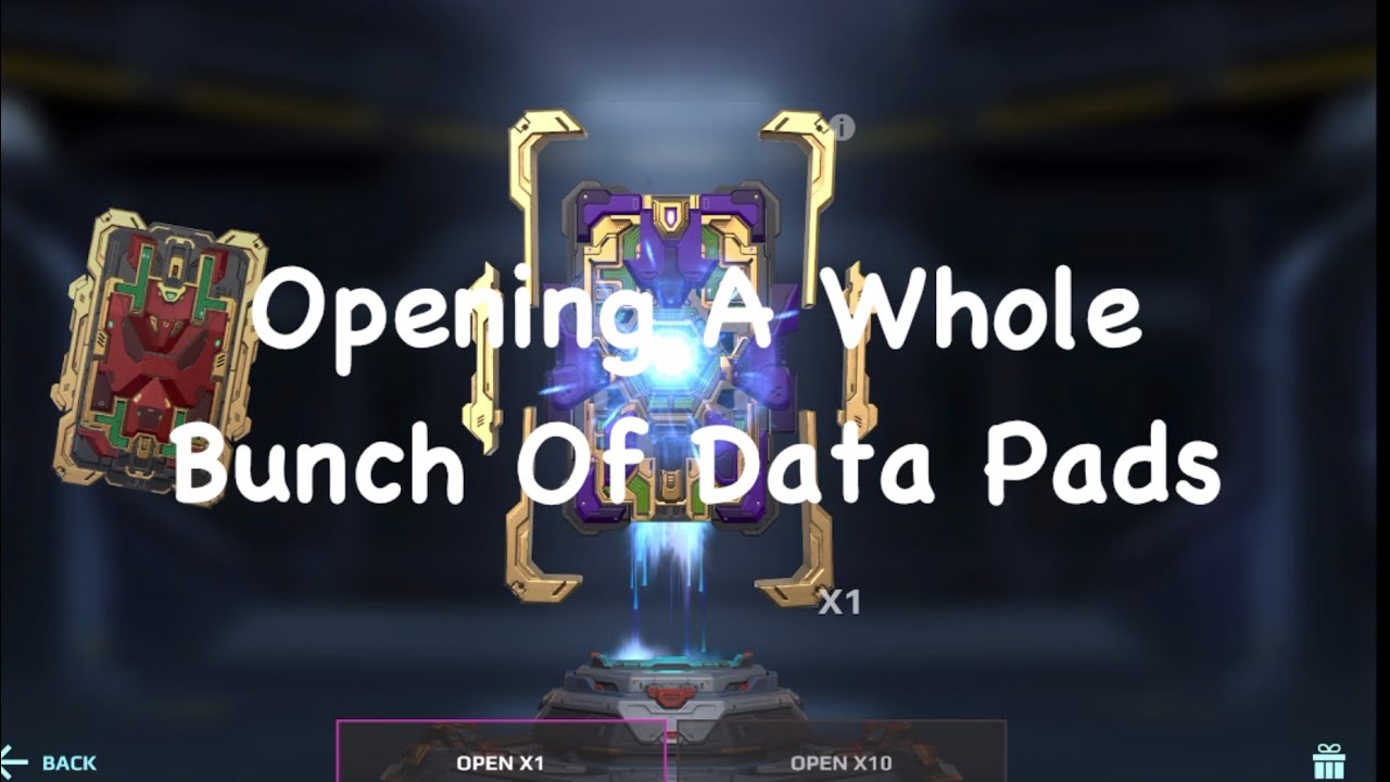 Opening Gold Purple , Gold Red ,Red Data Pads !!!