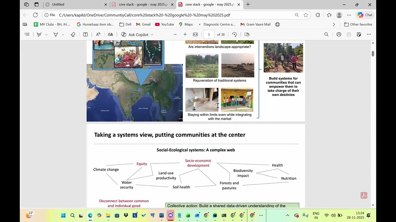 CoRE stack Developer Community, session 01: Introduction to the datasets, data organization, APIs