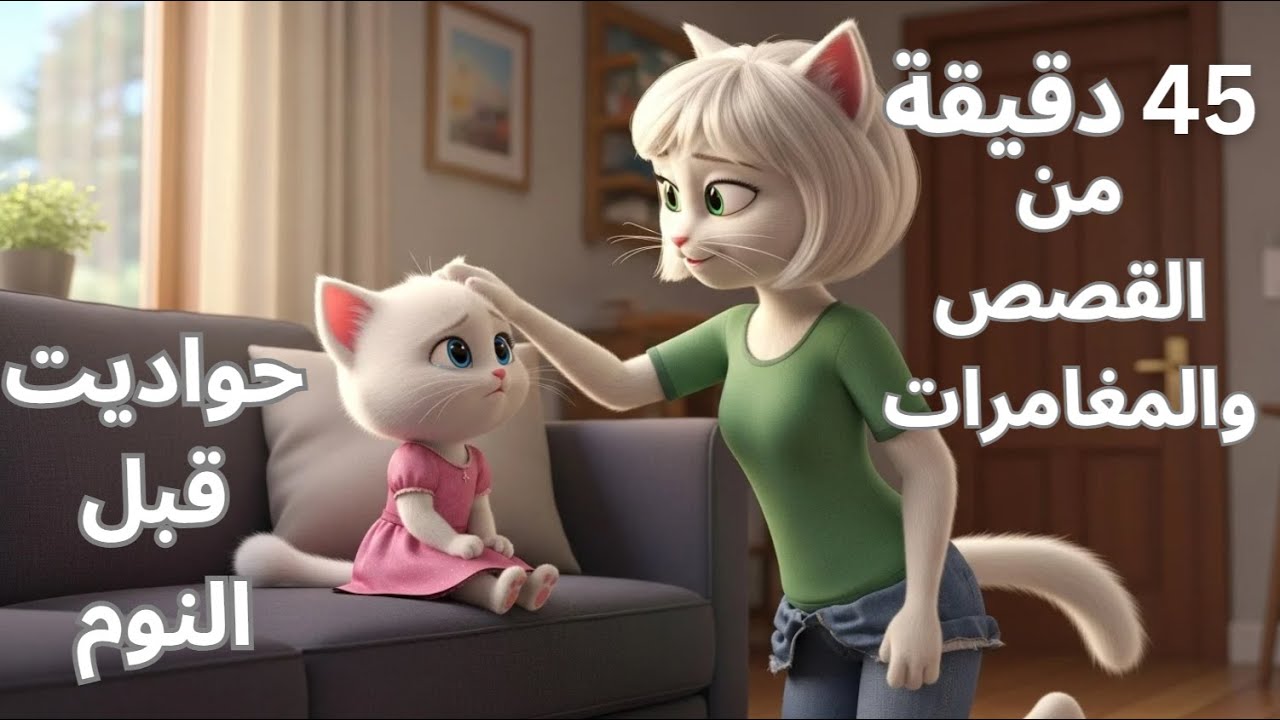 45 دقيقة من القصص والحكايات الشيقة - حواديت قبل النوم بصوت هاديء