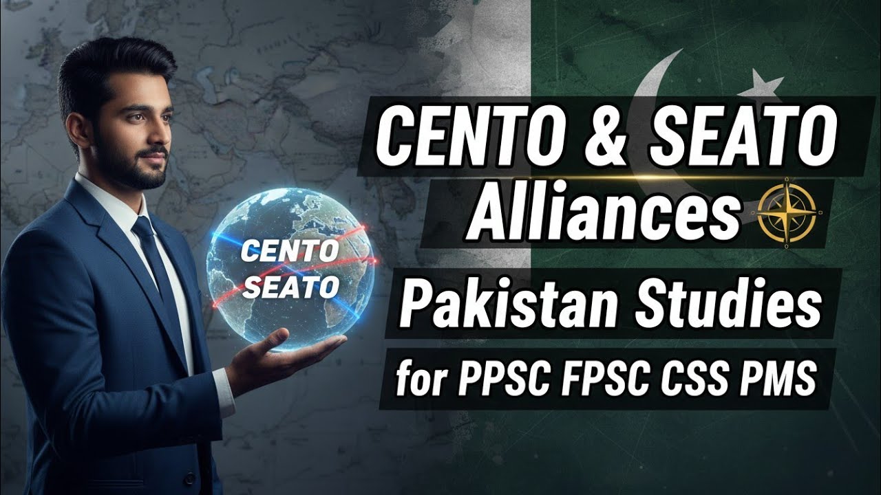 CENTO & SEATO Explained in Urdu | Cold War Alliances | Pakistan Studies for PPSC FPSC CSS PMS
