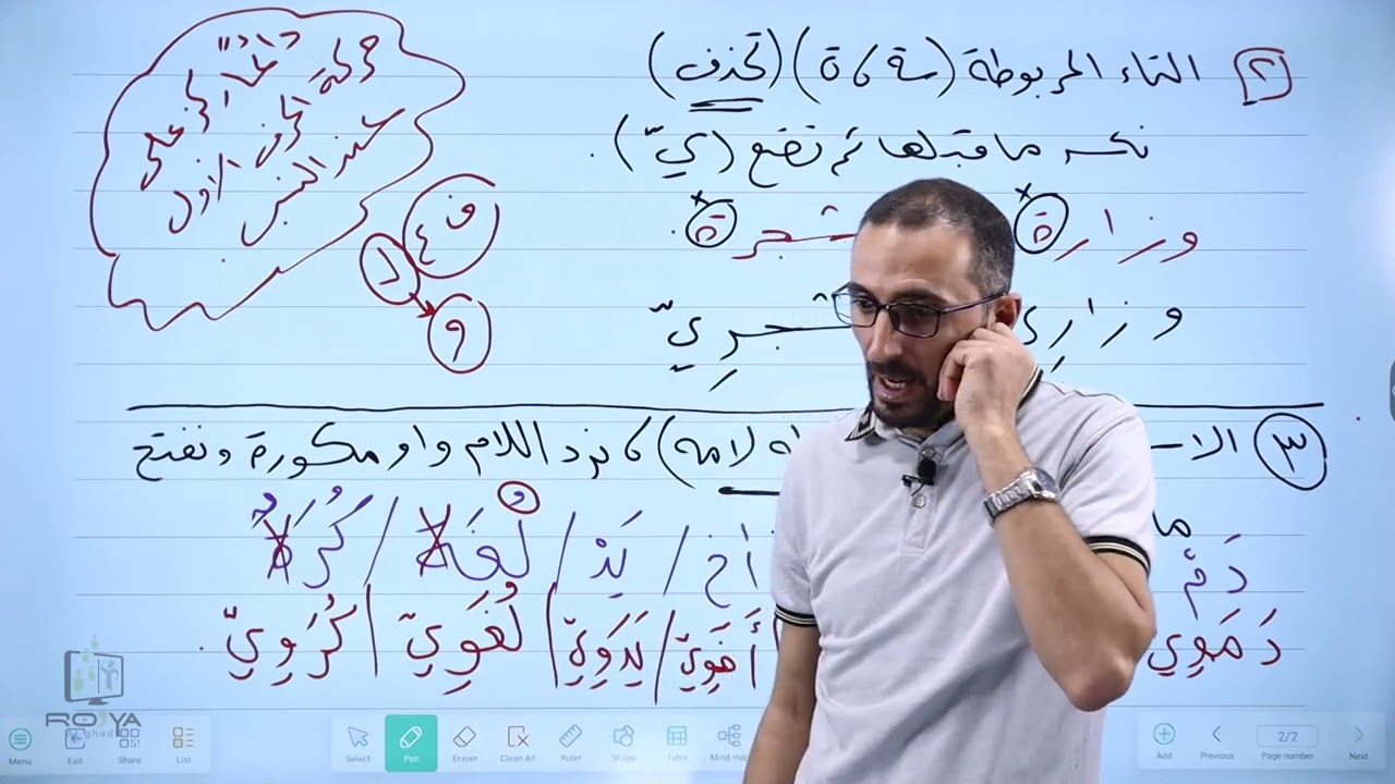 النسب || توجيهي اللغة العربية  نحو وصرف تخصص الأستاذ عبدالرحمن أبونواس