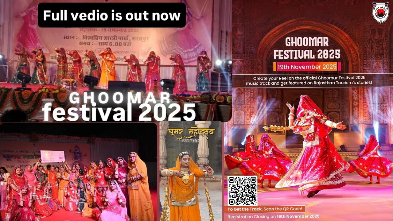 Ghoomar festival 2025 bharatpur performance by Maitreyi baisa's Matsya dance akedami