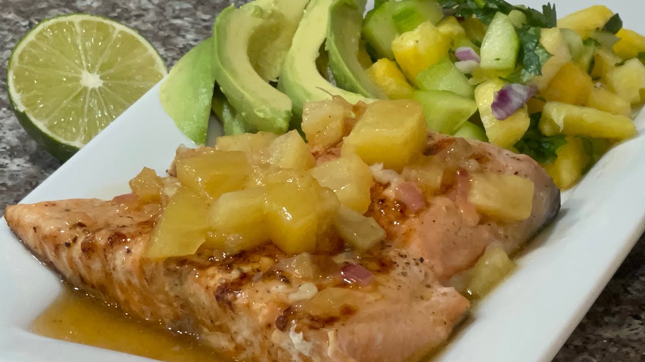 💥COMO HACER SALMON 🐟 a la PIÑA🍍 o AGRIDULCE FACIL‼️